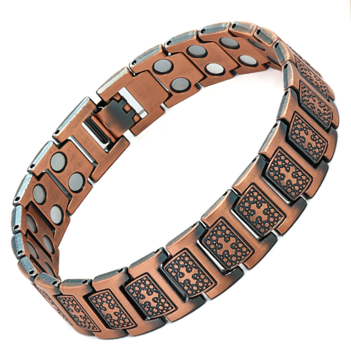 3rd Gen Copper Magnetic Bracelet | Lord's Prayer Engraved | Upgraded Magnetic Therapy