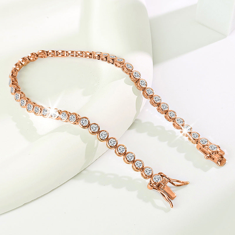 3mm Zircon Tennis Bracelet | Rose Gold, Silver & Gold Plated | Unisex