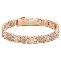 Clover Magnetic Bracelet for Women – Lightweight Alloy with Rhinestones