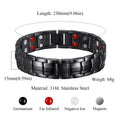 Pure Strength Copper Magnetic Bracelets for Men with Double Row Neodymium Magnets Adjustable Size Healing Bangle Couples Gifts