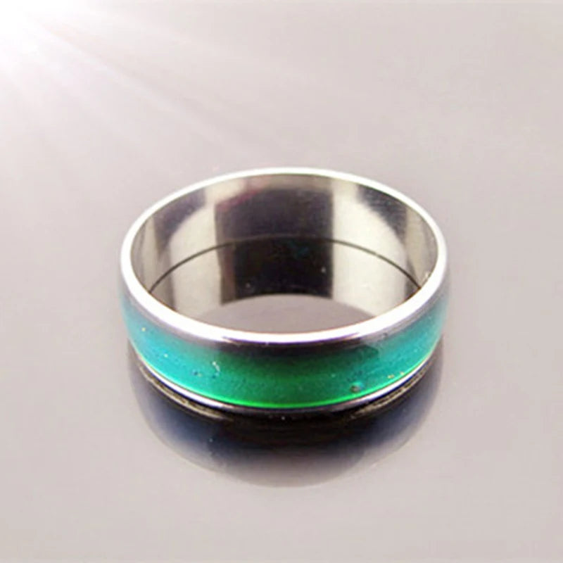 Stainless Steel Color-Changing Mood Ring for Women Men – Couples Fashion Jewelry