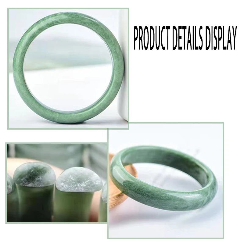 Natural Ice Green Jade Bracelet for Women – Luxury Jewelry Gift