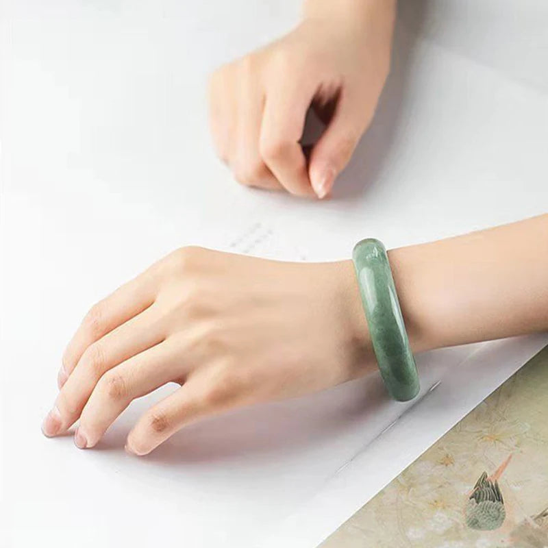 Real Jade Natural Ice Green Jade Bracelet Original Certified Luxury Bracelet For Women Wholesale Gifts Girlfriends