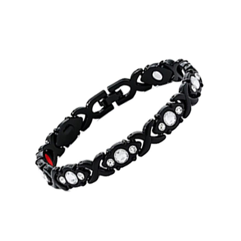 Clover Copper Bracelet for Women – Lightweight Alloy with Rhinestones - Craftopia