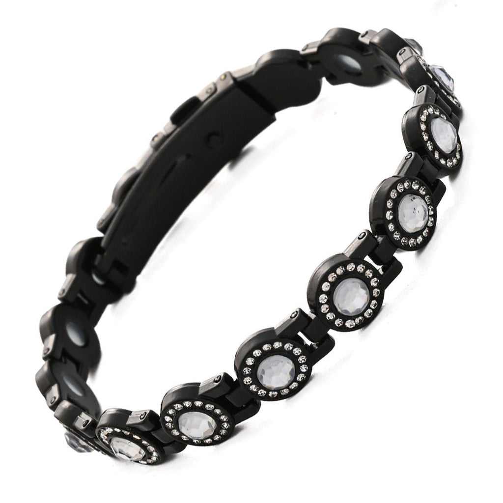 Clover Copper Bracelet for Women – Lightweight Alloy with Rhinestones - Craftopia