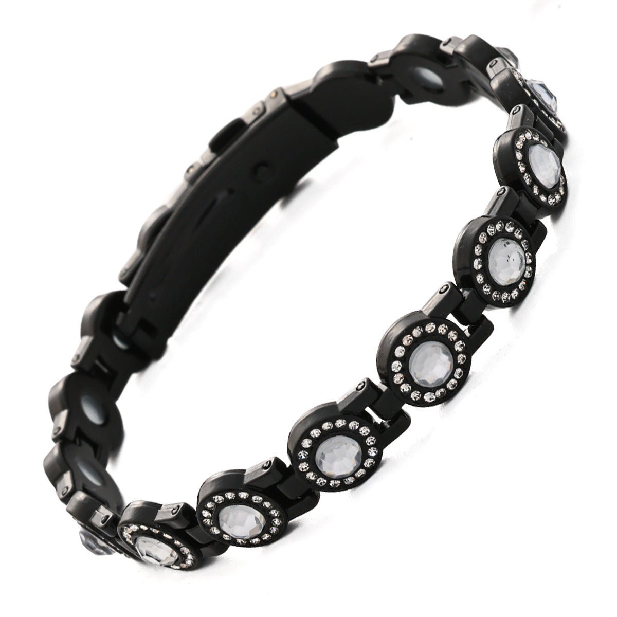 Clover Copper Bracelet for Women – Lightweight Alloy with Rhinestones - Craftopia