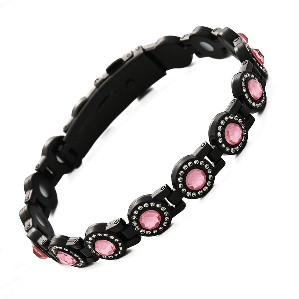 Clover Copper Bracelet for Women – Lightweight Alloy with Rhinestones - Craftopia