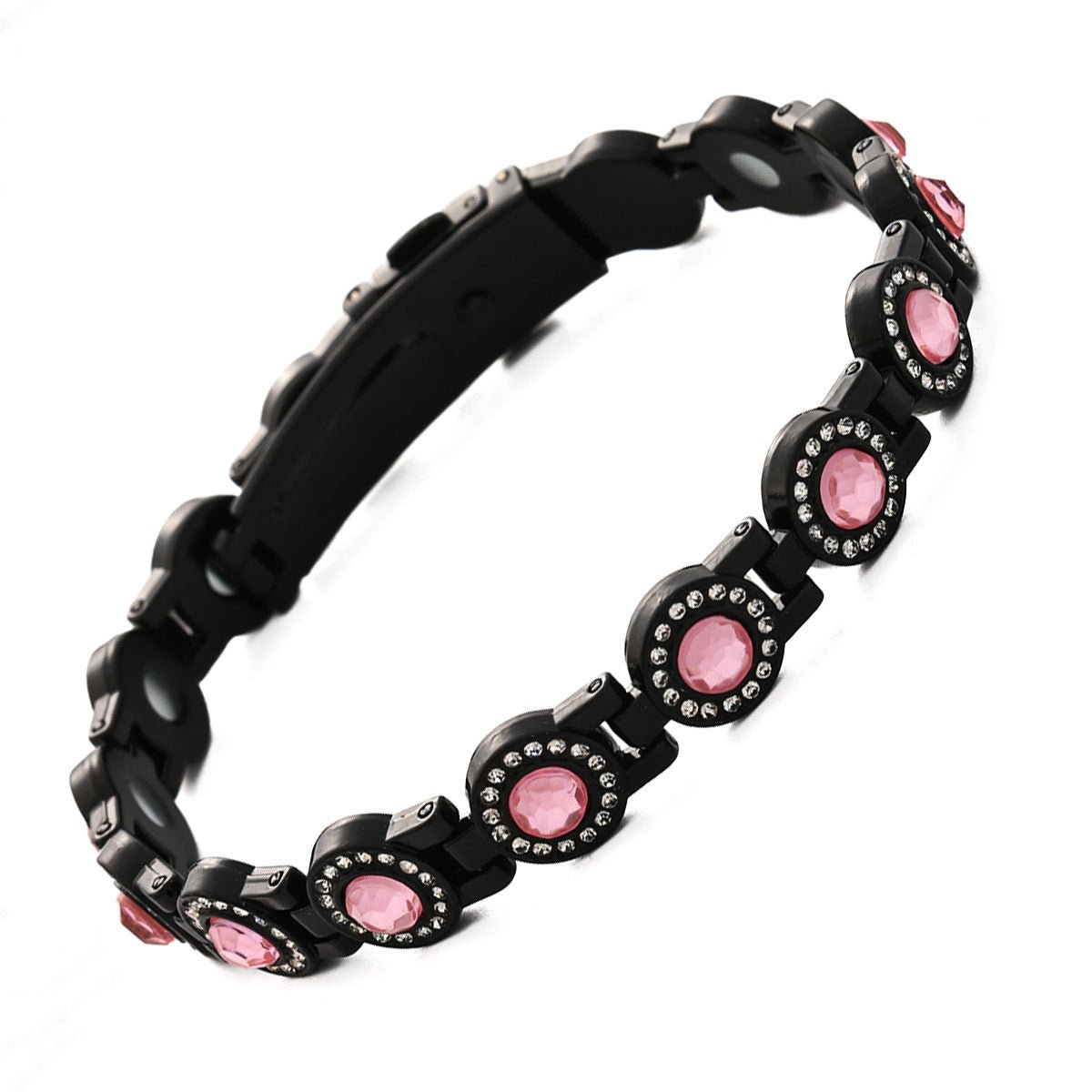 Clover Copper Bracelet for Women – Lightweight Alloy with Rhinestones - Craftopia