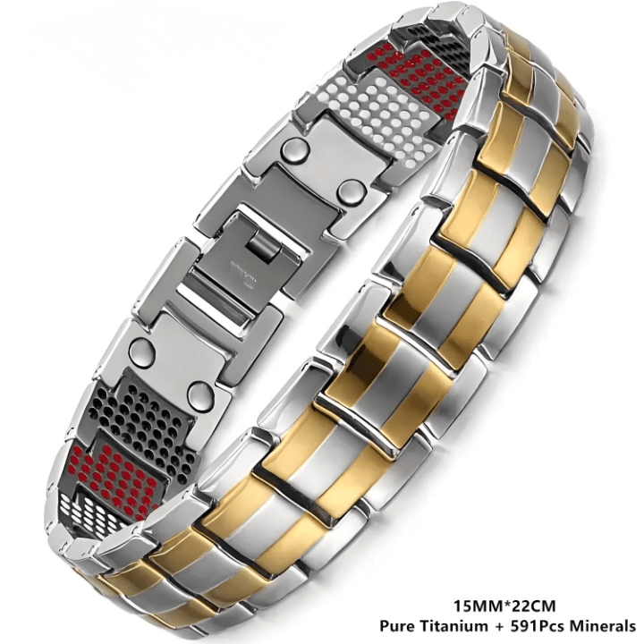 Copper Bracelet for Men – Titanium Steel Wristband Jewelry Gift - Craftopia