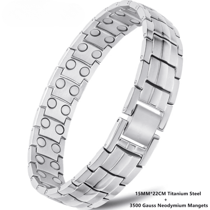 Copper Bracelet for Men – Titanium Steel Wristband Jewelry Gift - Craftopia