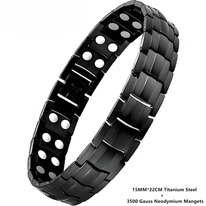 Copper Bracelet for Men – Titanium Steel Wristband Jewelry Gift - Craftopia