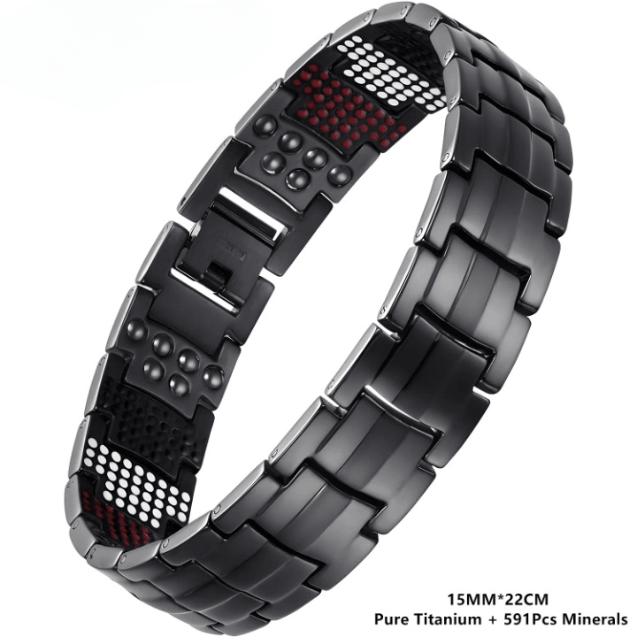 Copper Bracelet for Men – Titanium Steel Wristband Jewelry Gift - Craftopia