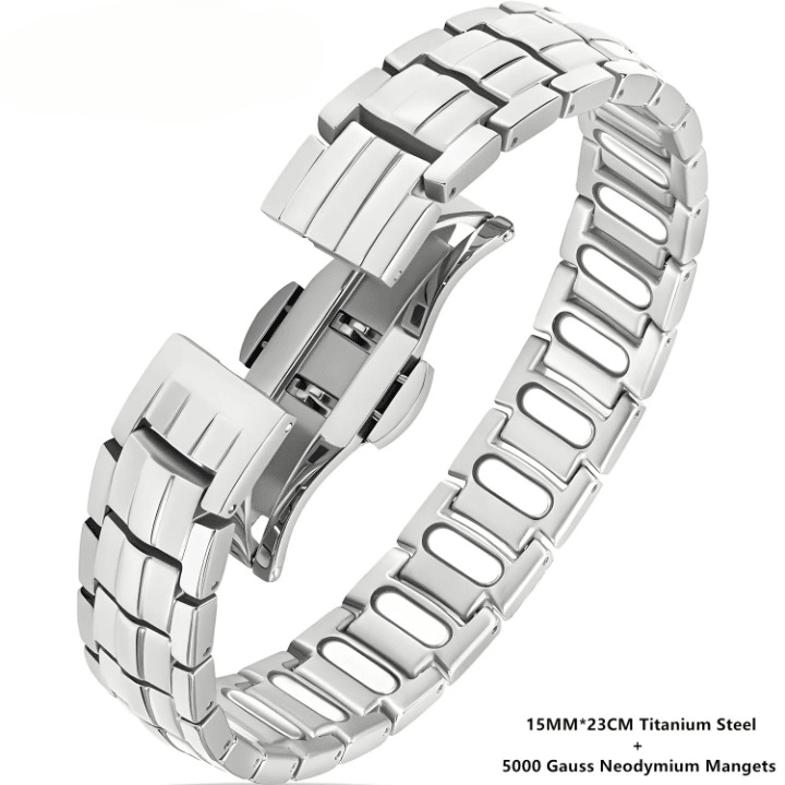 Copper Bracelet for Men – Titanium Steel Wristband Jewelry Gift - Craftopia