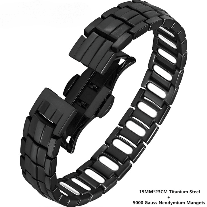 Copper Bracelet for Men – Titanium Steel Wristband Jewelry Gift - Craftopia