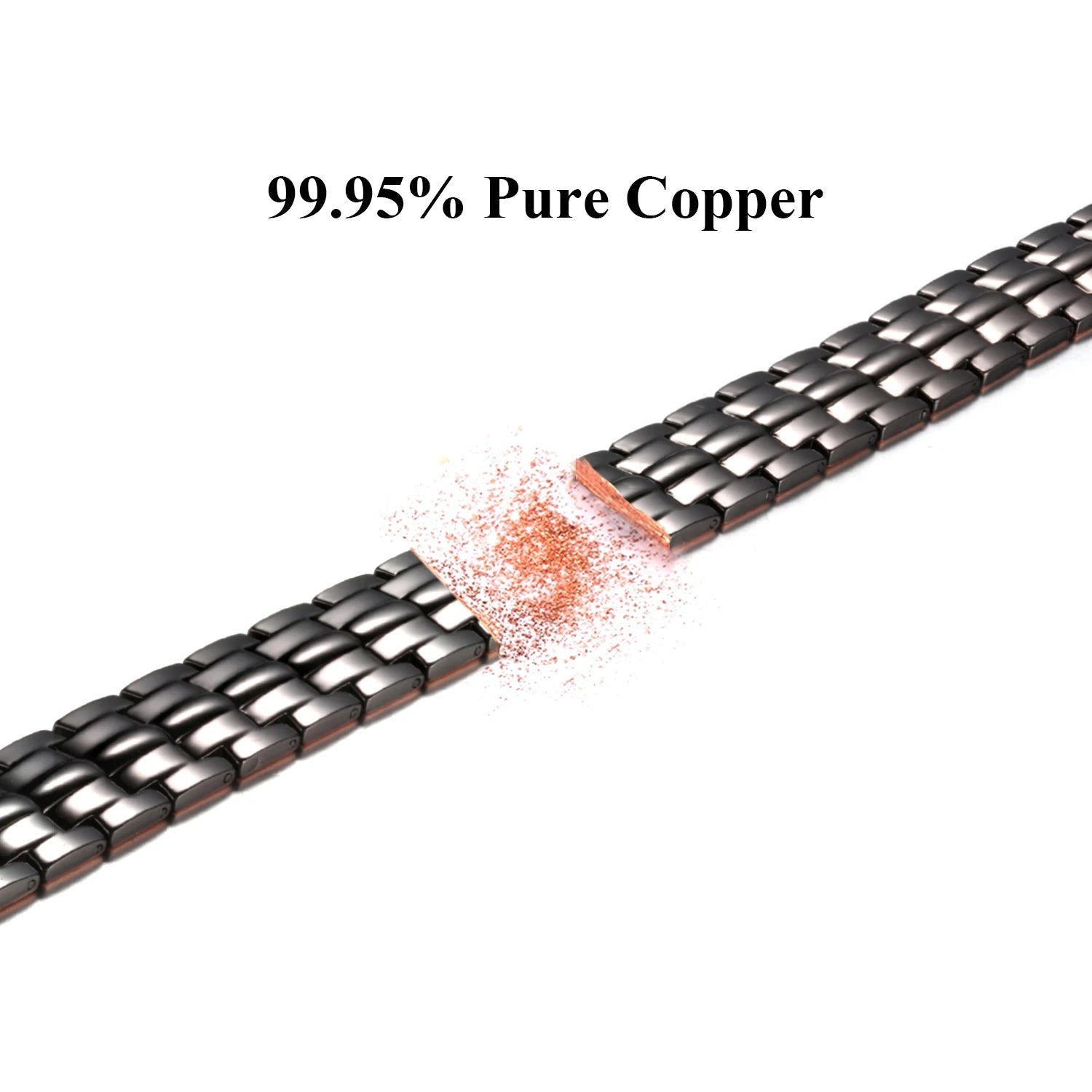 Double Row Copper Magnetic Bracelet for Men – Adjustable Couples Jewelry Gift - Craftopia