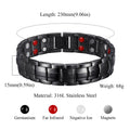 Double Row Copper Magnetic Bracelet for Men – Adjustable Couples Jewelry Gift - Craftopia