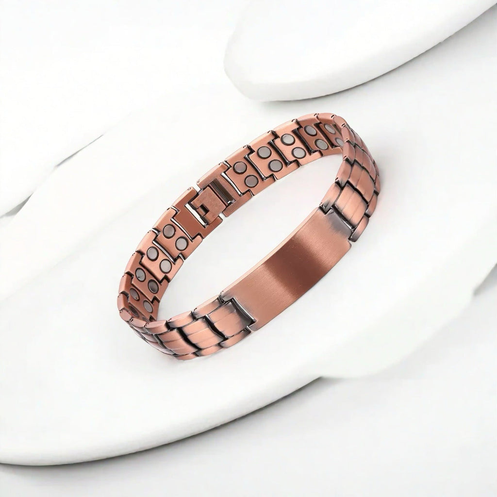 Lord's Prayer Copper Magnetic Bracelet – Upgraded Engraved Design for Men Women - Craftopia