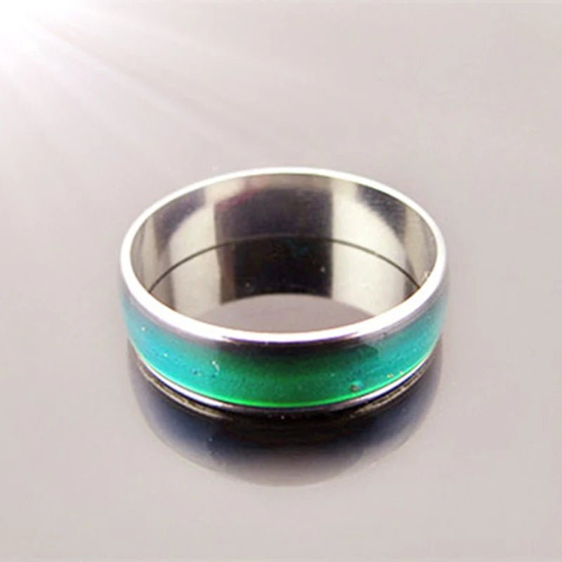 Stainless Steel Color-Changing Mood Ring for Women Men – Couples Fashion Jewelry - Craftopia