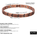 Wheat Ear Design Pure Copper Magnetic Bracelet for Women – Adjustable Jewelry Gift - Craftopia